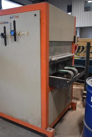 32" Quickwood #RO-800/1, Contour/Denibbing Sander, 4" thickness opening, (1) Carousel, 11.4" L arbor/spindle - Image 1