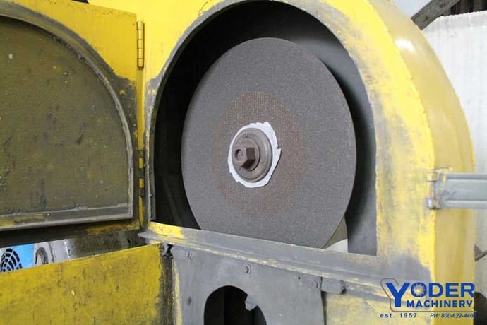 20" Union, carbide power feed abrasive saw, oscillation, coolant, 25 HP, #65060 - Image 5