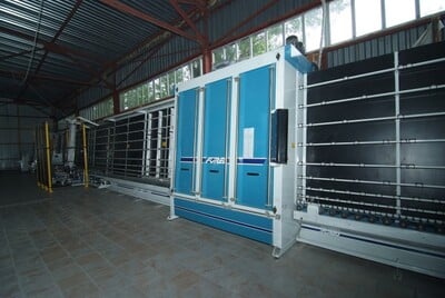 Forel Complete, Insulated Glass Line, 121' line L, Washing Mach., Infeed & Outfeed Conveyor, Measuring & - Image 1