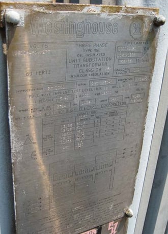 1000/1120/1150/1288 kVA, 12470 Delta Primary, 480/277 WYE Secondary, Westinghouse Substation - Image 4