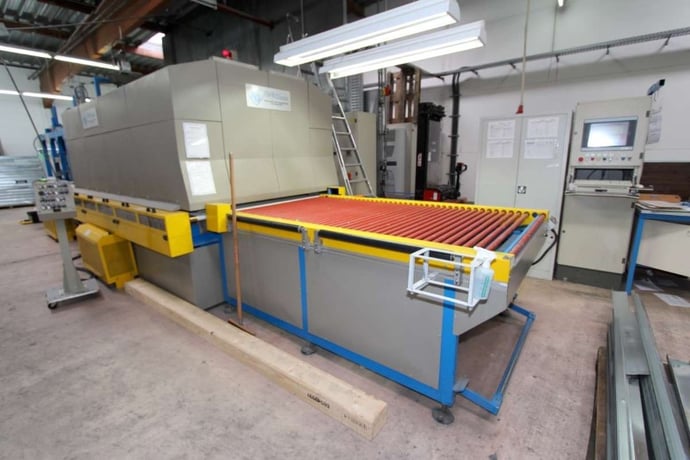 Keraglass KFO-125/240-26, Glass Tempering Furnace, Right-handed, 49" x 95" (102" ), 0.16" - 0.75" thick, 2005 - Image 2