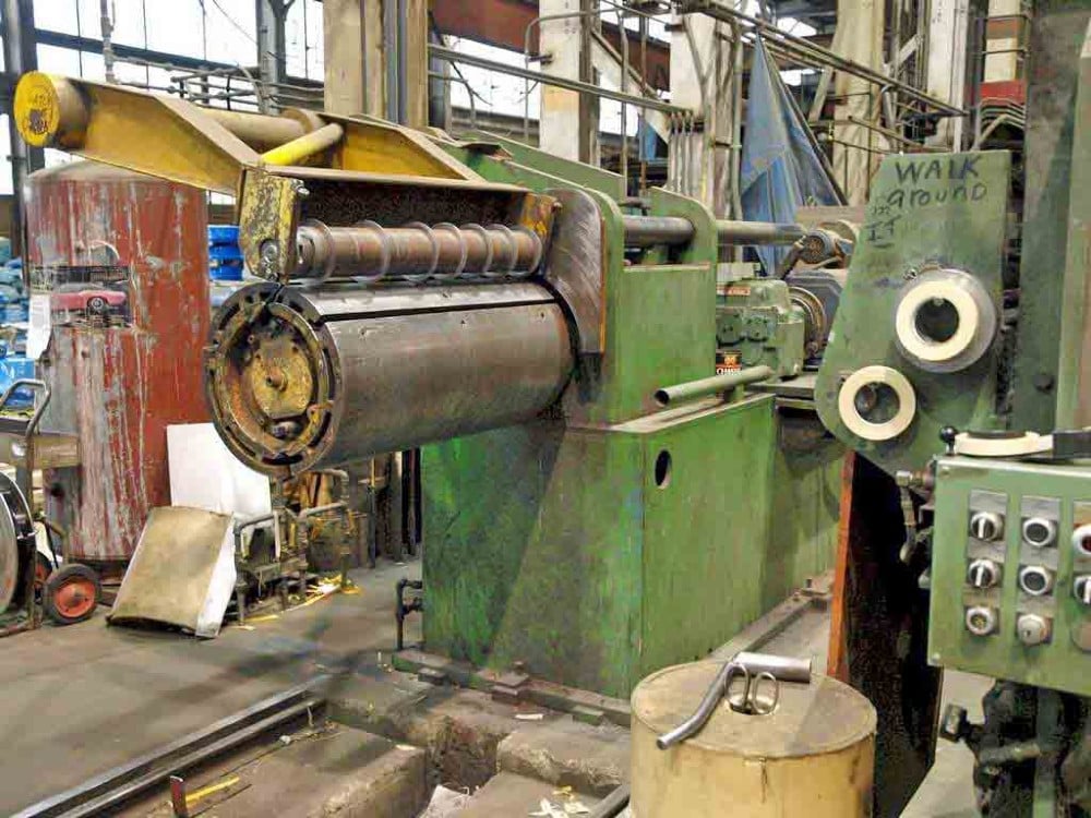 36" x 4" Paxson, slitting line, 30000 lb., 16" - 20" ID - Image 1