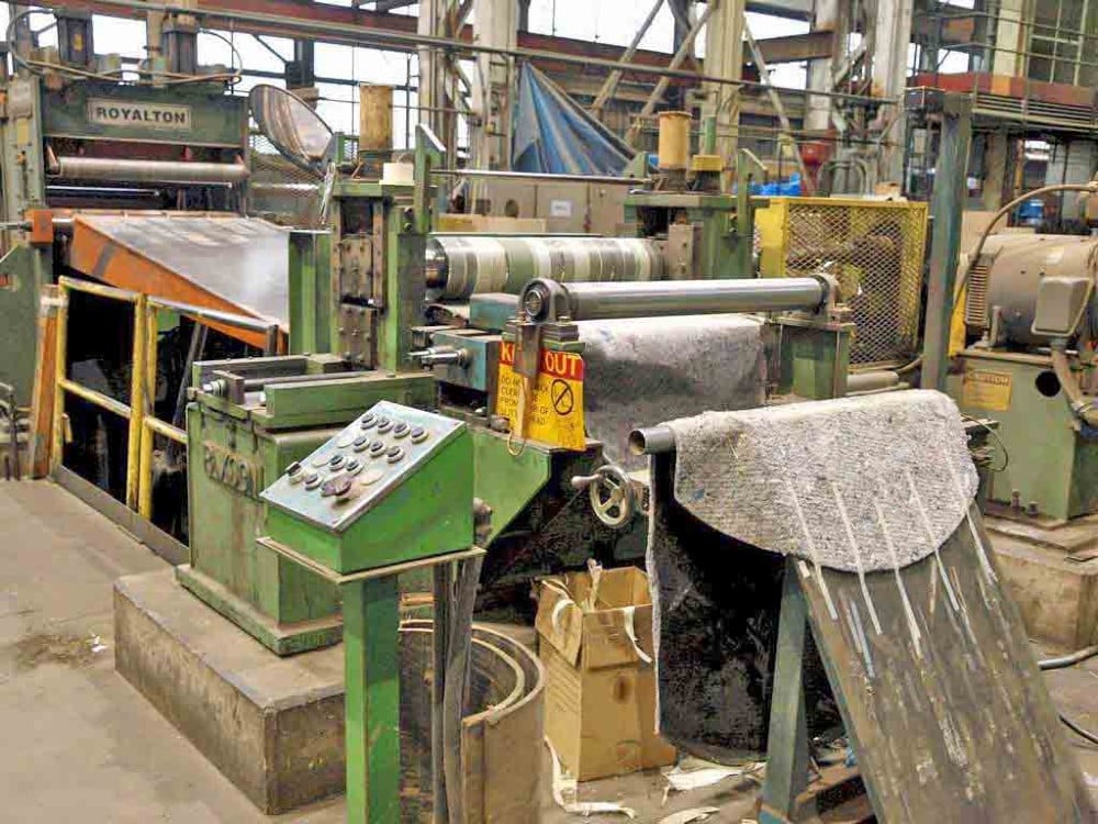 36" x 4" Paxson, slitting line, 30000 lb., 16" - 20" ID - Image 3