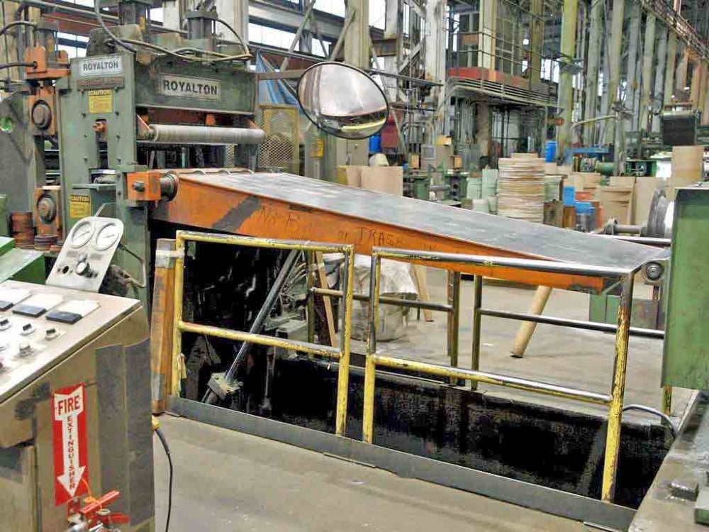 36" x 4" Paxson, slitting line, 30000 lb., 16" - 20" ID - Image 8