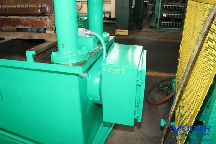 60 Ton, B & K, cut-off press, 1 -1/4" stroke, air clutch, 53-1/4" x15-1/2" btwn post, 10 HP, #53287 - Image 4