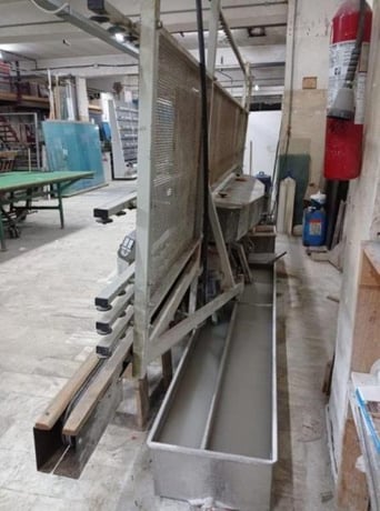 Schiatti Angelo FPS-15, Vertical Glass Edge Grinder, 8-spindle, R-L, 0.6 - 4.4 m/min., 150 x 150 mm min. - Image 1