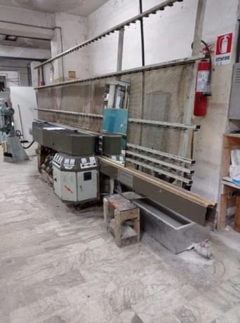 Schiatti Angelo FPS-15, Vertical Glass Edge Grinder, 8-spindle, R-L, 0.6 - 4.4 m/min., 150 x 150 mm min. - Image 2
