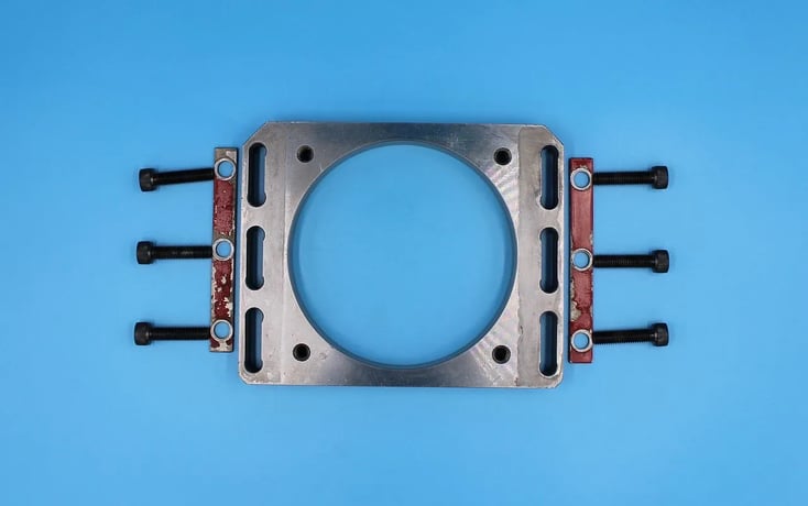 Spindle Motor Bracket, Fanuc #3S, 8-7/8" x 6-7/8" x 1", 5-7/8" ID - Image 1