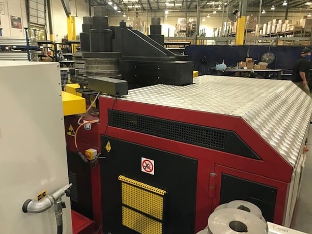 7-7/8" x 7-7/8" x 3/4" Tauring #Alpha-200, angle roll w/CNC controls hydraulic guide rolls, 2014 - Image 6