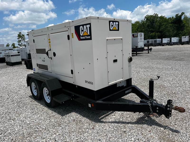 125 KW Caterpillar #XQ125, Trailer Mounted, sound attenuated enclosure, 120/240/208/277/480 Volts, 7421 - Image 1