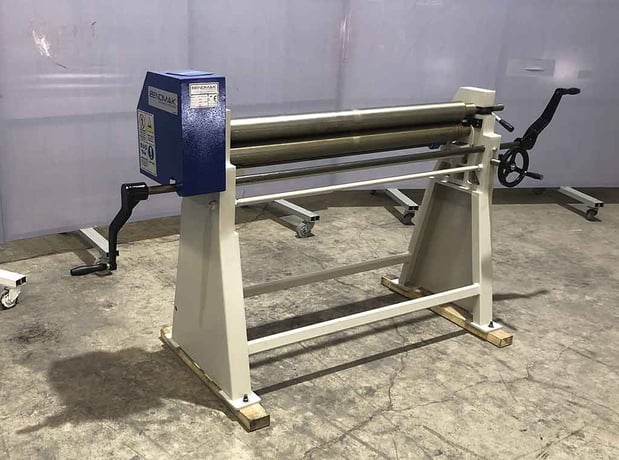 4' x 11 gauge Bendmak #CY90-12/3.0, manual initial pinch rolls, 3.54" diameter rolls - Image 2