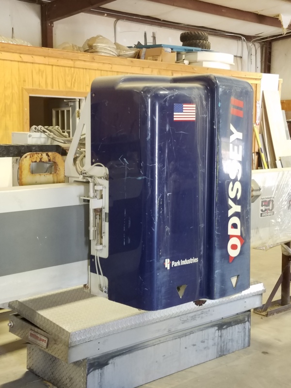 Park Industries #Odyssey-II, CNC Work Center, 10' x 5' table, 20 HP, 10000 RPM, 6-1/4" blade diameter, 2003 - Image 3