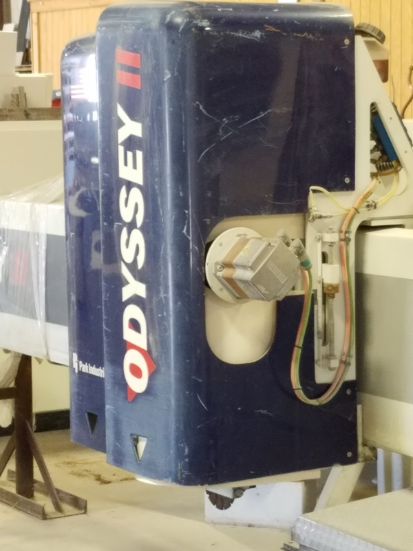 Park Industries #Odyssey-II, CNC Work Center, 10' x 5' table, 20 HP, 10000 RPM, 6-1/4" blade diameter, 2003 - Image 4