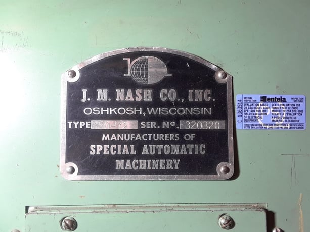 Nash #50-72, Production Spindle Sander, (10) Spindles, 72" chucking capacity, 6" diameter, 2-1/4" diameter - Image 4