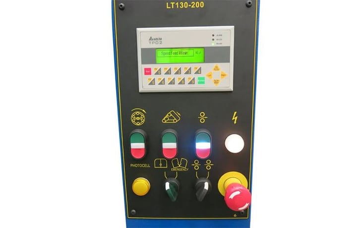 Garboli #LT-130, Feed-Thru stroke Sander, 127 mm diameter, 6000 mm length, 2000 x 120 mm abrasive belts - Image 7