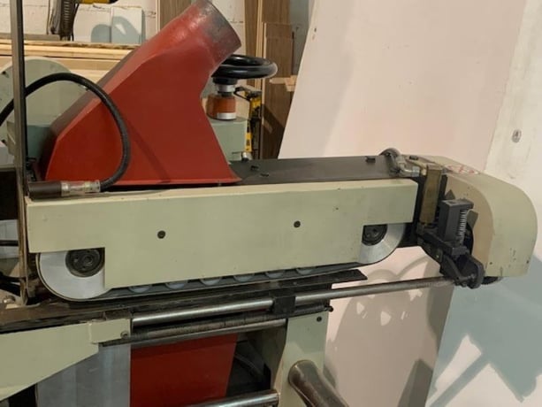 Friulmac #Dual-Feed, Double End Trim Saw, 79" saw to saw opening, 79" L x 6-3/4" width x 2-3/8" thickness - Image 10