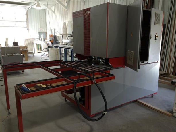 Wegoma #WP-4AS, CNC Corner Cleaner, cleaning weld beads on 90 deg inner & outer corner, 1995 - Image 1