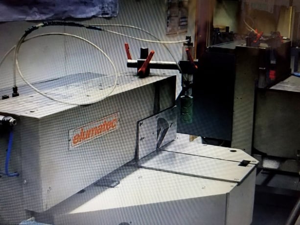 Elumatec #DG-104, Automatic Double End Miter Saw, 6000 mm bed length, 350 mm cutting length, 420 mm blade - Image 3
