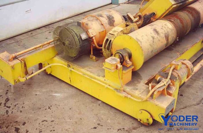 5 Ton, Ace #A75, trolley hoist, 8' 6" spread, 35' lift, 7/16" XIP hoist cable, 2 PD reeving, #17137 - Image 2