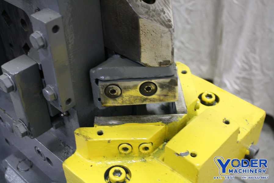 6" x 6" x 1/2" Peddinghaus #210-SUPER-20, ironworker, 105 Ton, 20" throat, shearing, notcher, 10 HP, 2 - Image 6