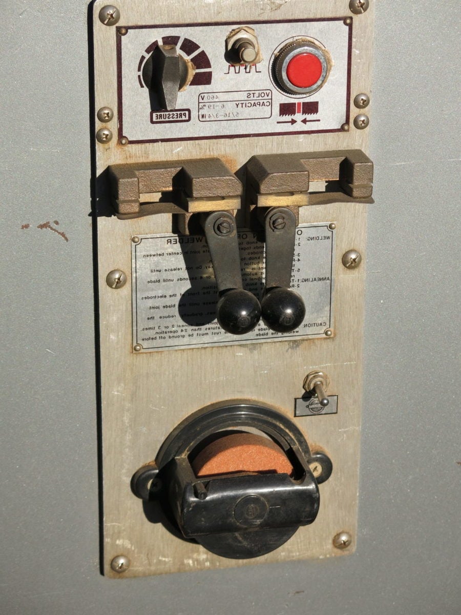 36" Marvel Spartan, Vertical Bandsdaw with Welder - Image 2