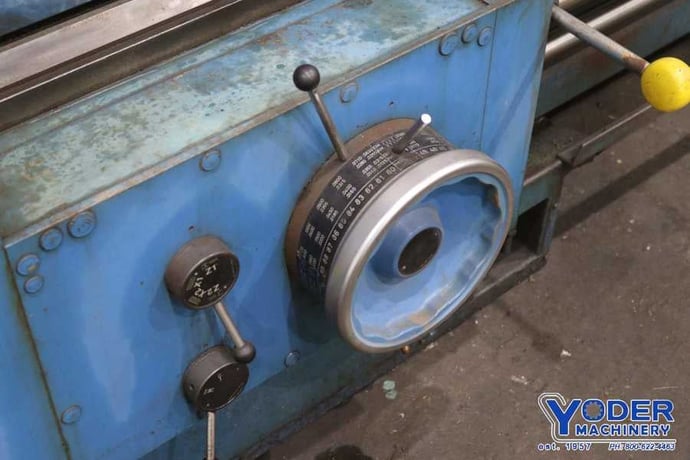 33" x 168" Hamburg #840, engine lathes, 33" swing over ways, 20" swing over cross slide, hard ways, thread - Image 5