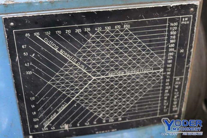 33" x 168" Hamburg #840, engine lathes, 33" swing over ways, 20" swing over cross slide, hard ways, thread - Image 7