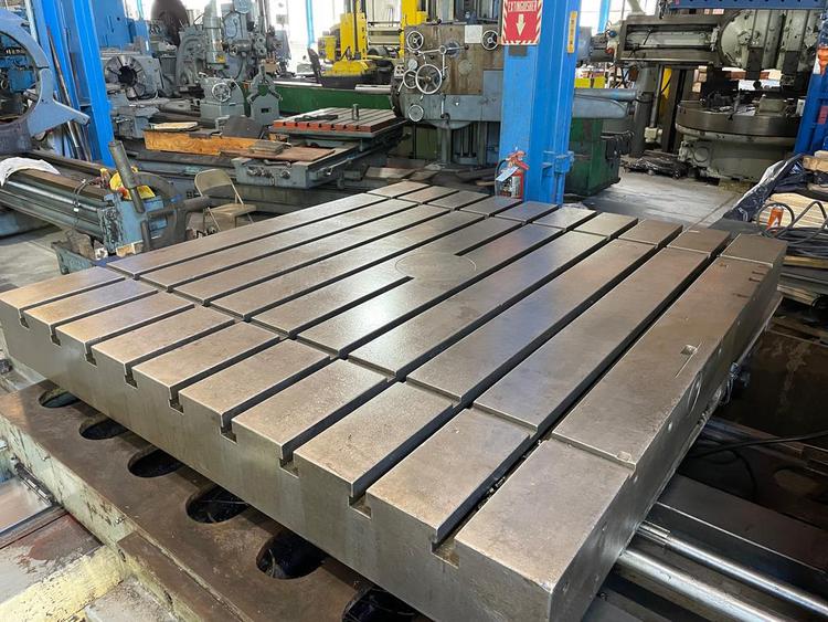 5" Toshiba #BFT13CR4PD, table type horizontal boring mill, 63" x71" T-slotted power rotary table, 1978 - Image 5