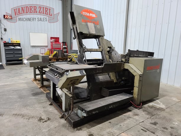 20" x 25" Marvel #E2125PC, vertical tilt frame band saw, 1.25" x .042" x 176" blade, 50-475 FPM, #15638 - Image 2