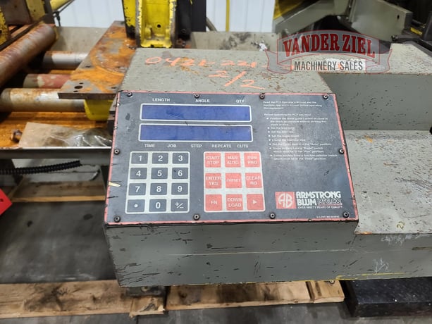 20" x 25" Marvel #E2125PC, vertical tilt frame band saw, 1.25" x .042" x 176" blade, 50-475 FPM, #15638 - Image 9