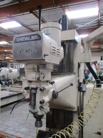 Chevalier Falcon #63R, heavy duty CNC knee mill with delta dynapath control - Image 10