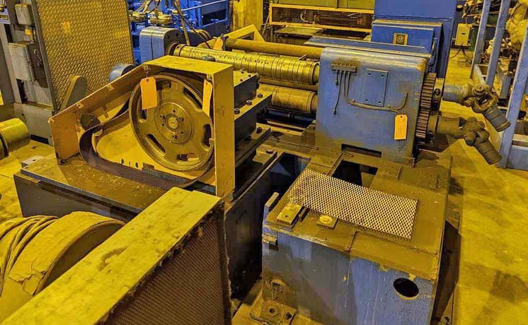 36" x 4" Stamco, slitter head, 32.5" passline height, entry passline roll, entry side guide - Image 2