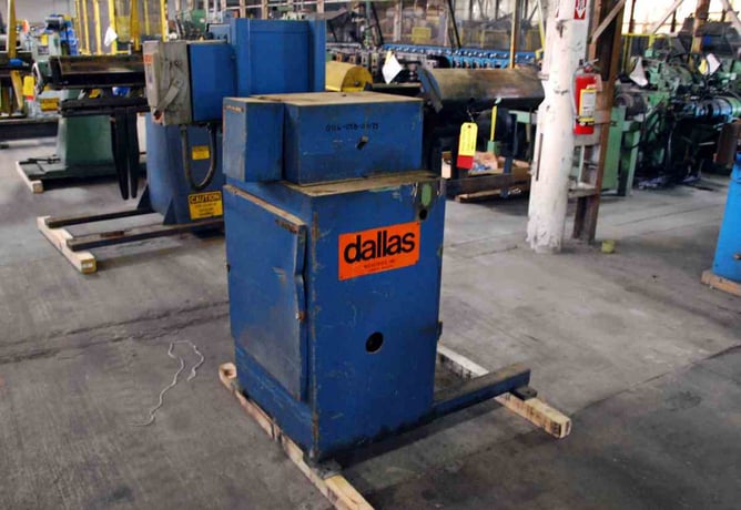 2500 lb. Dallas Industries, motorized coil reel, 12" width, 48" outside dimensions, 16"-20" ID, electric - Image 4