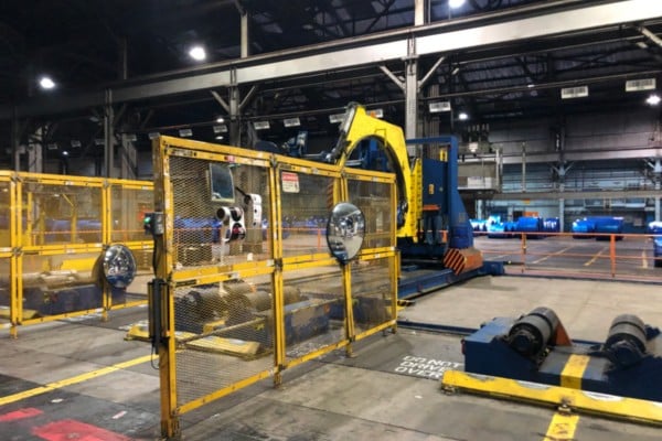 Samuel Strapping Systems #MEC-DAGI-1800, automated coil wrapping machine, 2014 - Image 3