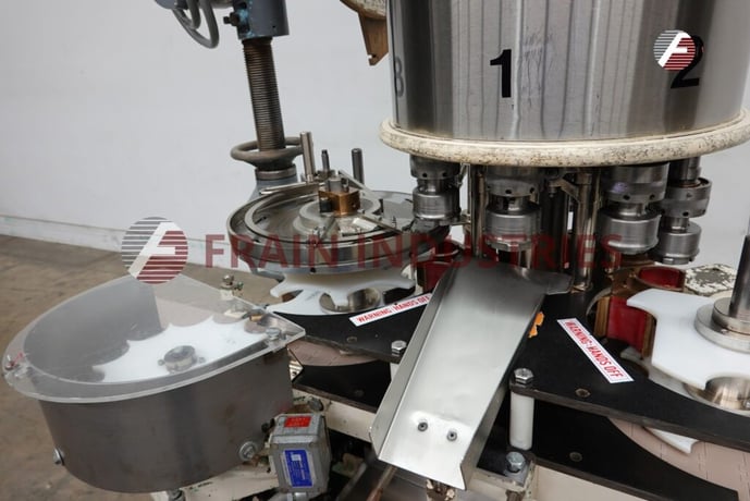 Consolidated / Pneumatic Scale #D8P, 8 head rotary chuck capper, no container/no capacity, mounted on heavy - Image 2