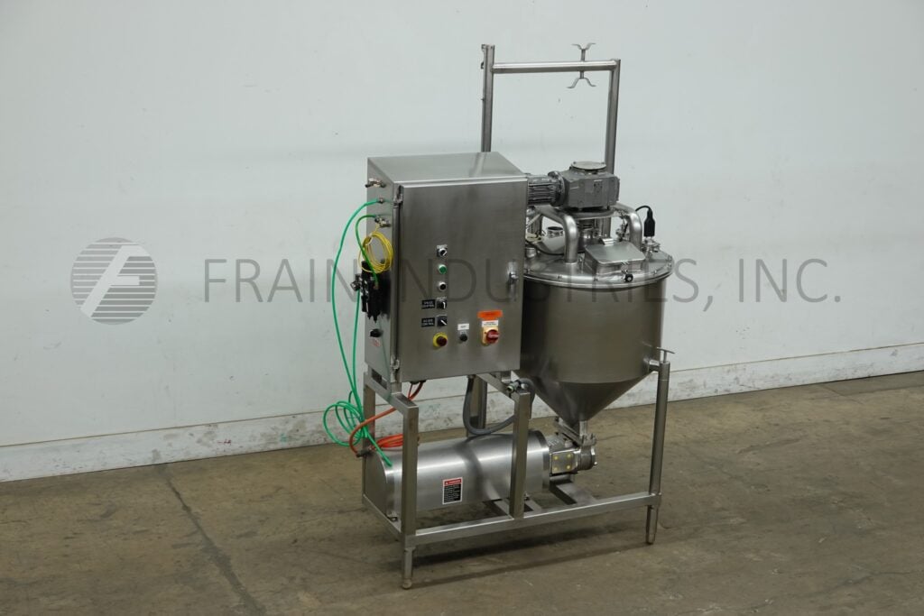 Cherry Burrell, 304 Stainless Steel single wall mixing tank, 30" dia. with 18" straight wall, 3/4 HP, flip up - Image 5