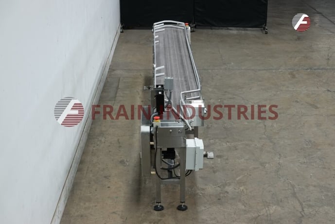 4-1/2" width x 194" L Stainless Steel, table top belt accumulation conveyor, control panel with vari-speed - Image 3