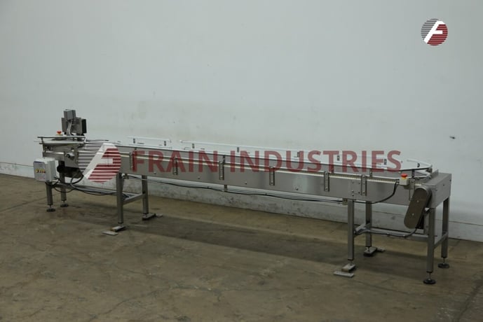 4-1/2" width x 194" L Stainless Steel, table top belt accumulation conveyor, control panel with vari-speed - Image 5