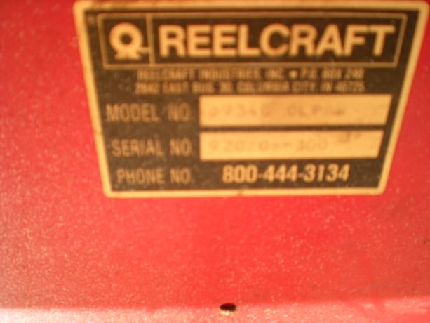 Spring Retractable Air Hose Reel, Reelcraft #D9340-OLPBW - Image 9