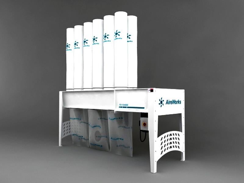 2000 cfm Aireworks #FX-05-2000, modular dust collector system, 7-10 IWG, 16:7:1 air to cloth ratio, 5 12" x - Image 1