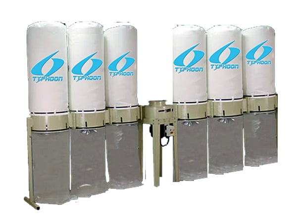 10000 cfm Extrema #" DC-3250S-TYPHOON, modular dust collector, 6 fabric filter top bags, 25 HP, 18" inlet - Image 1