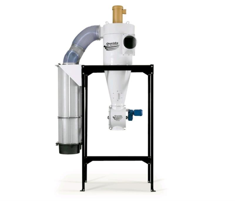 2900 cfm Oneida Air Systems #XXK070323, cyclone dust collector, with after-filter plenum, 1.5 HP, 12-gauge - Image 1