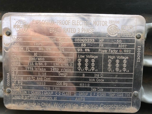 Emsco #DC-700, 1200 RPM, pump w/ pulsation dampner - Image 2