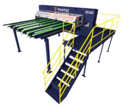 Vantec Tension Blade Rotarty Veneer Clipper, to clip 2800 mm veneer sheets into specific sheet sizes - Image 1