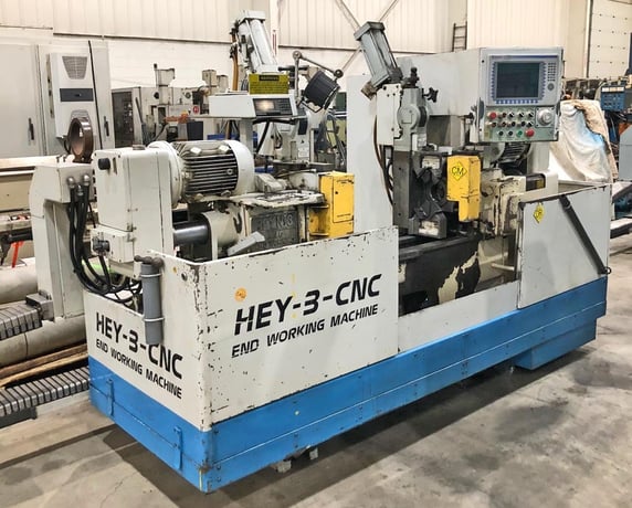 8-1/2" x 51" Hey #3, CNC automatic facing & centering machine, 6.3" cutter diameter, 2004 - Image 1