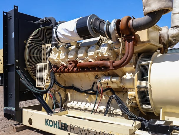 600 KW Kohler #600ROZD4, diesel generator, open, 277/480 Volts, 200 hours, 2001, #89573 - Image 3