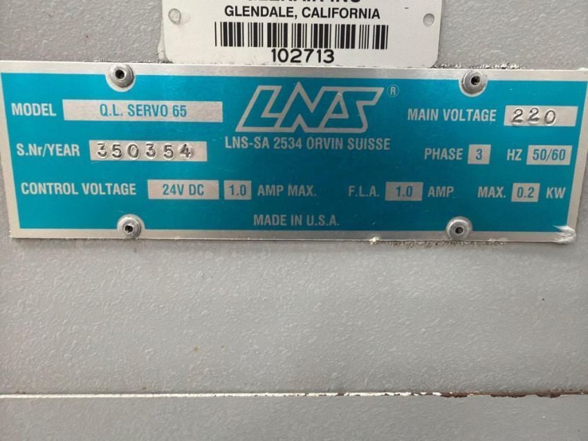 LNS #Quick-Load-Servo-65, bar loader, 2.55" capacity - Image 7