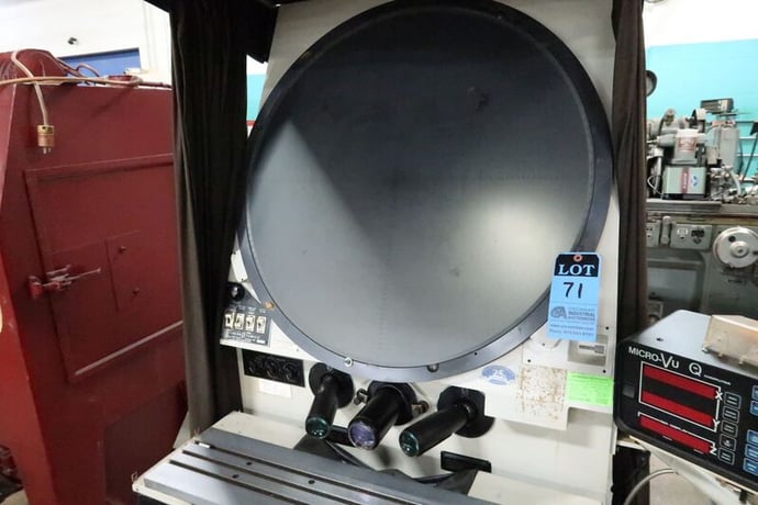 30" Scherr-Tumico #22-2500, CNC optical comparator, 10x & 20x lens,Micro/vu Q16 CNC - Image 8