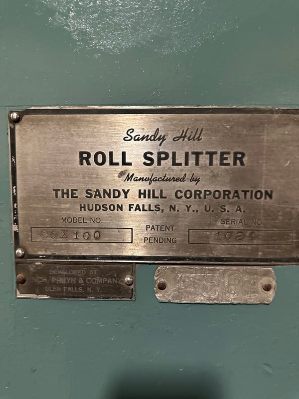 Sandy Hill #80X100, oscillating roll splitter, serial #1024 - Image 7