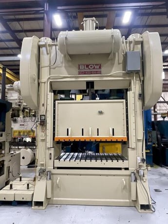 400 Ton, Blow #SC2-400-84-48, straight side mechanical press, 10" stroke, 34" Shut Height, air clutch, 1989 - Image 8